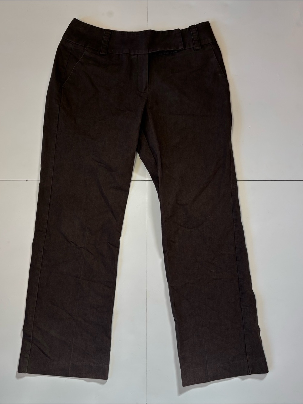 new directions Petite Brown Straight-Leg Pants